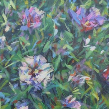 Floral art by featured artist Peter Wood